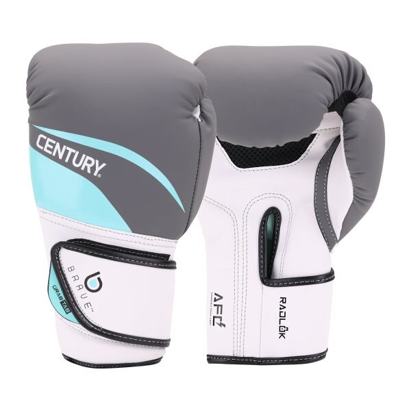 Brave Women's Boxing Gloves - White/Teal Thumbnail